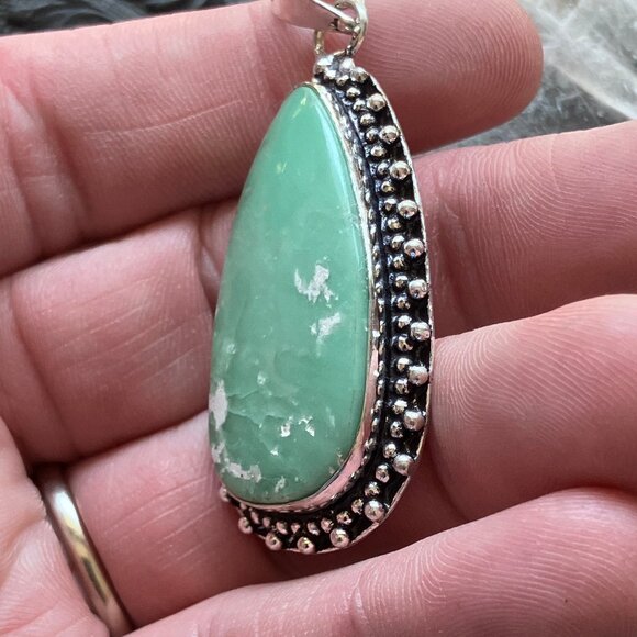 Variscite Crystal Stone Jewelry Pendant - Picture 4 of 7